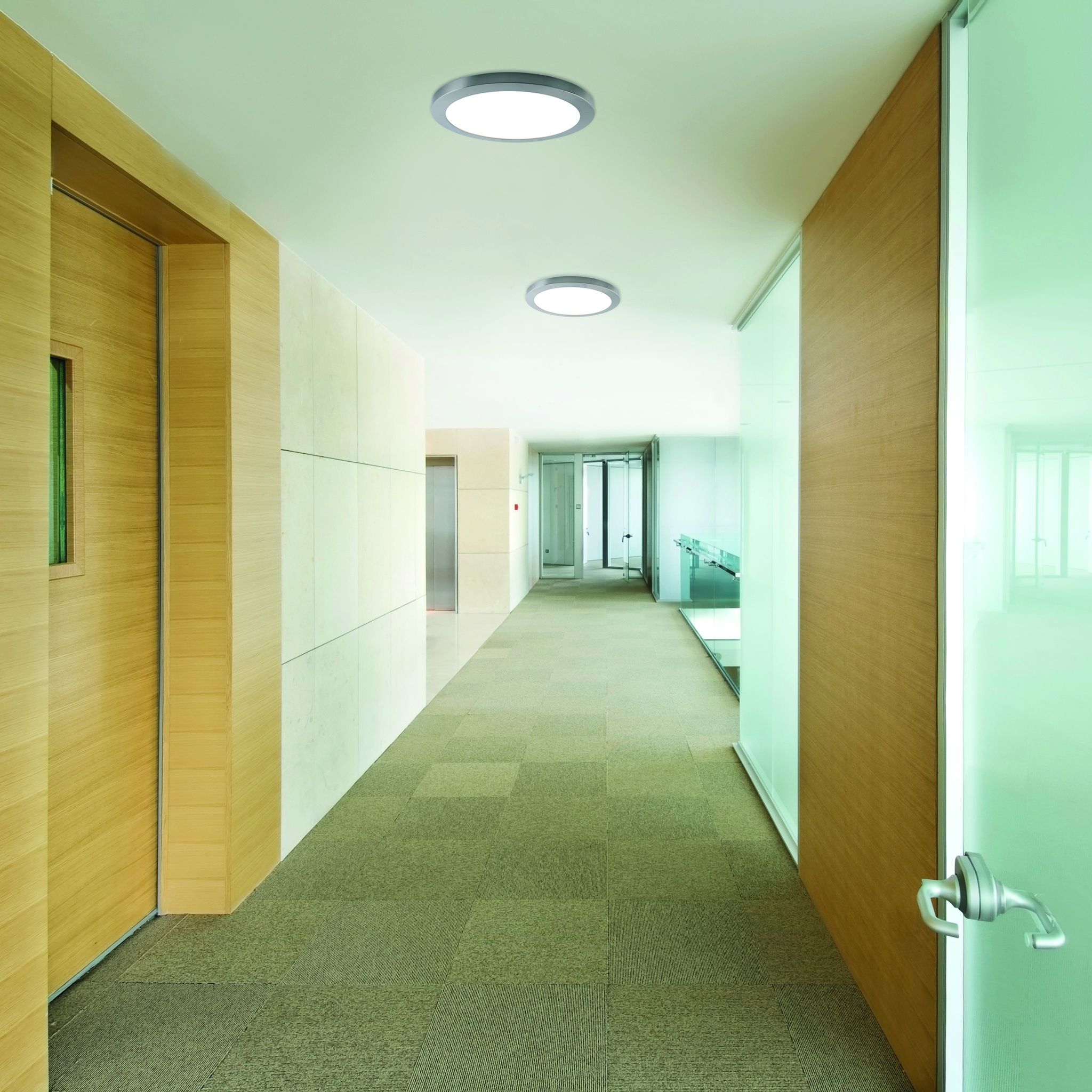LED Deckenleuchte BONUS 33M - 24W, 2565lm, 3000/4000/6500K, IP20, CRI 80, weiss, nicht dimmbar, inkl. Alu-Ring, D=330mm, H=19mm