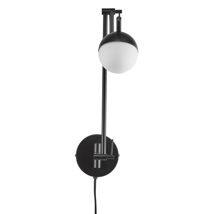 Contina, Wandleuchte/Deckenleuchte, Schwarz - G9, max. 5W, IP20