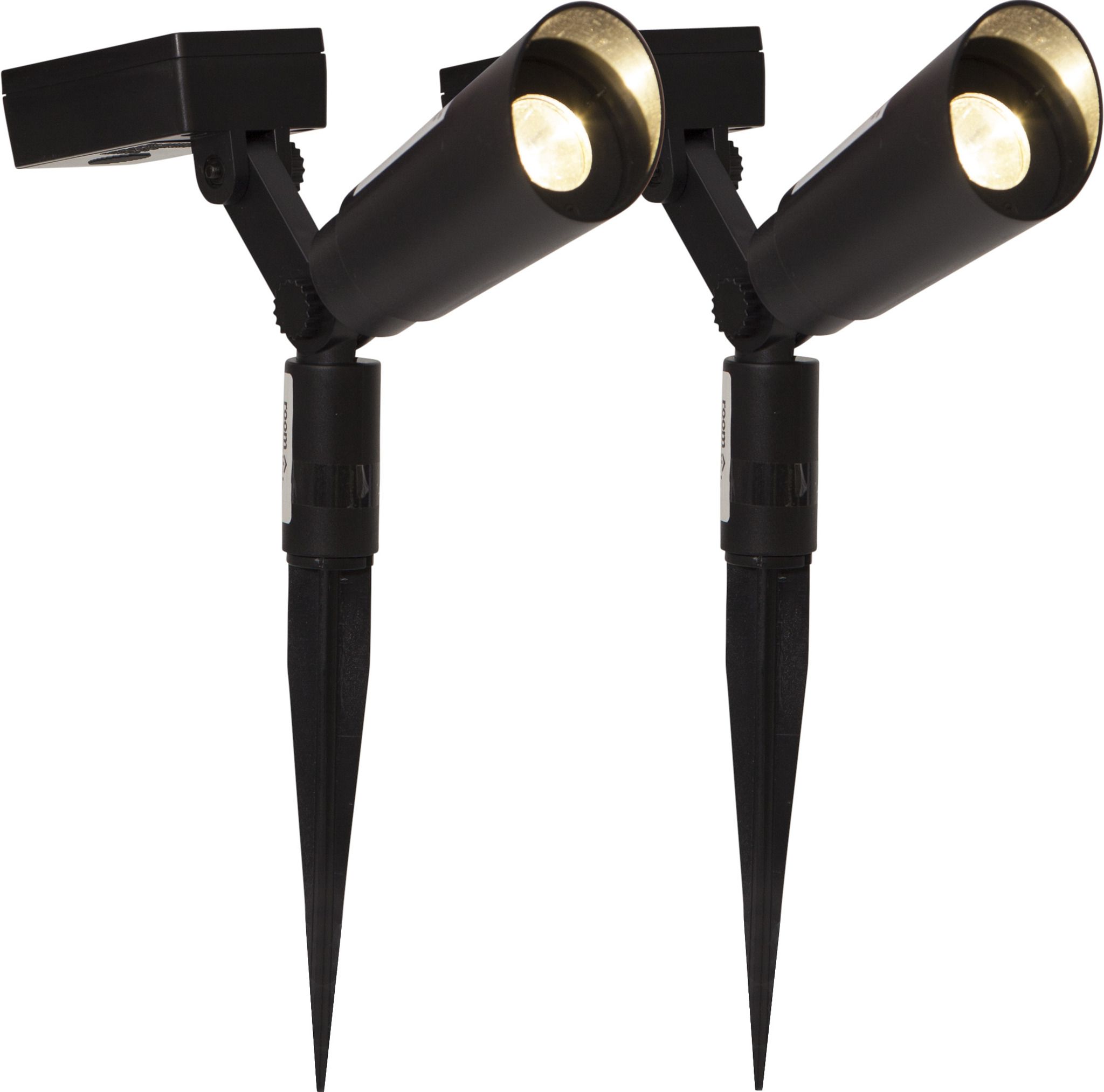 Faretto solare spot 2-p power spot - Schwarz, Lichtfarbe Warmweiss