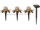 Solar Decoration Lilly - Warmweiss, IP44, Gold