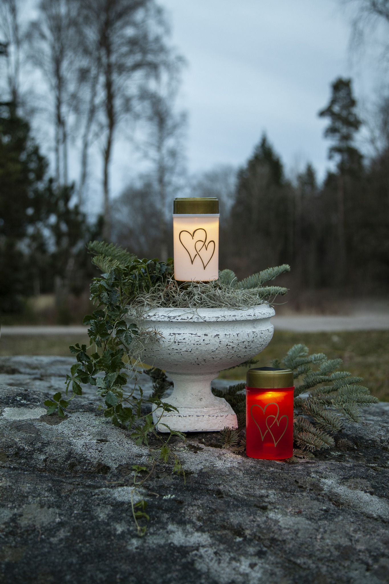 Solar Kerze Hearty - IP44, Warmweiss, 1 LED