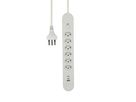 Steckdosenleiste Re:Life USB - 6x T13. 2x USB-C + 1x USB-A, 1.8m Kabel, weiss
