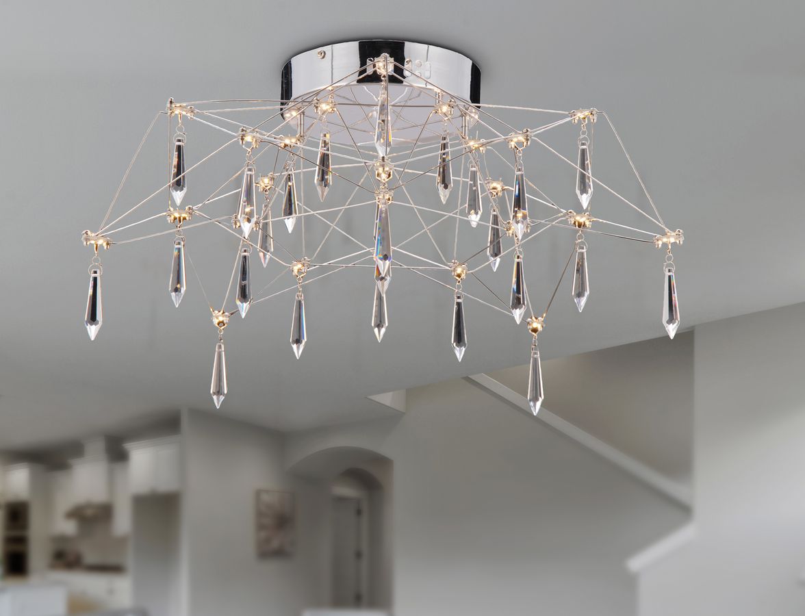 LED Deckenleuchte d: 55cm Araneus - LED fest verbaut, 3000K, warmweiss