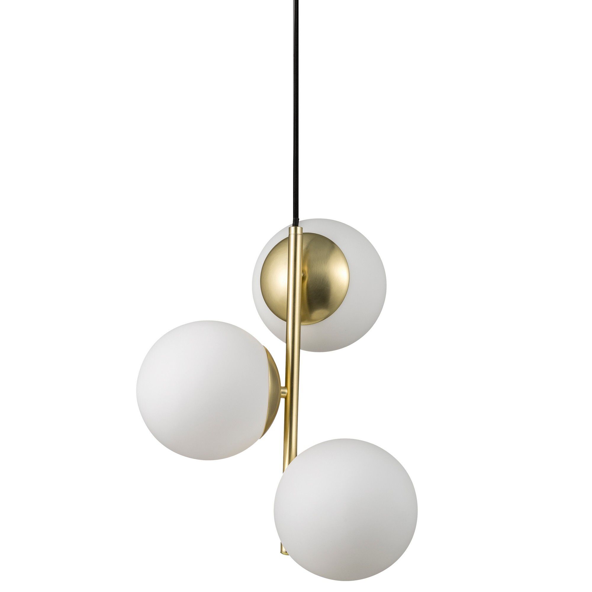 Lilly, Pendelleuchte, Messing/Opal - E14, max. 3x40W, IP20