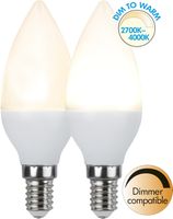 LED Leuchtmittel E14 C37 Dim To Warm - E14, 470Lm, 4000 to 2700K, 5W, 220-240VAC