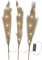 Dekorativer Zweig Plumes - Indoor, Weiss, 65.00cm Höhe