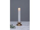 Candela in plastica a LED  M-Twinkle - Indoor, Weiss, 30cm Höhe, Timerfunktion