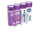 NiMH batteria ricaricabile Micro AAA 550mAh, 2er blister - 4er Kartonage