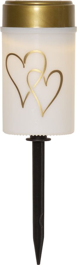 Solar Kerze Hearty - IP44, Warmweiss, 1 LED
