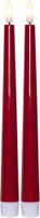 LED Dinner Kerze 2 pack Flamme Candy - Indoor, Rot, 26.00 cm Höhe, Timerfunktion