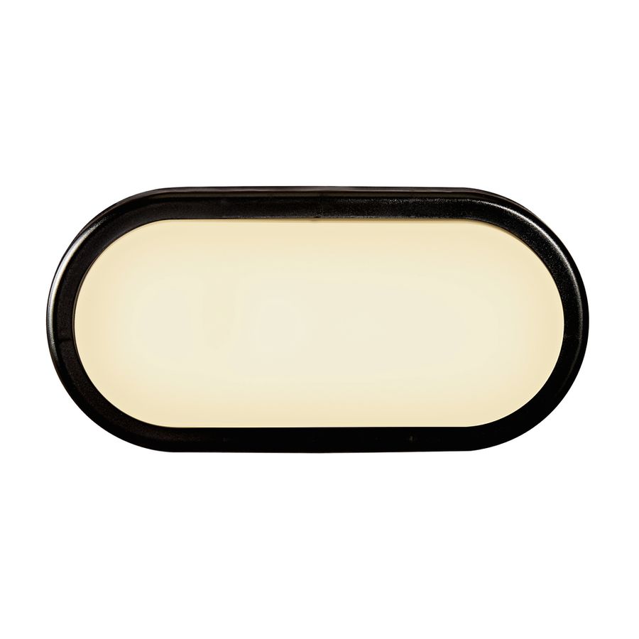 Cuba Energy Oval, Schwarz - LED Modul, 6.3W LED, IP54