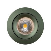 LED Einbauspot-Set ONE 360 SUNLIKE (3000K) - 8W, 458lm, 3000K, IP44, CRI 98, 36°, grün, dimmbar, D=90mm, H=45.4mm, BL=68mm