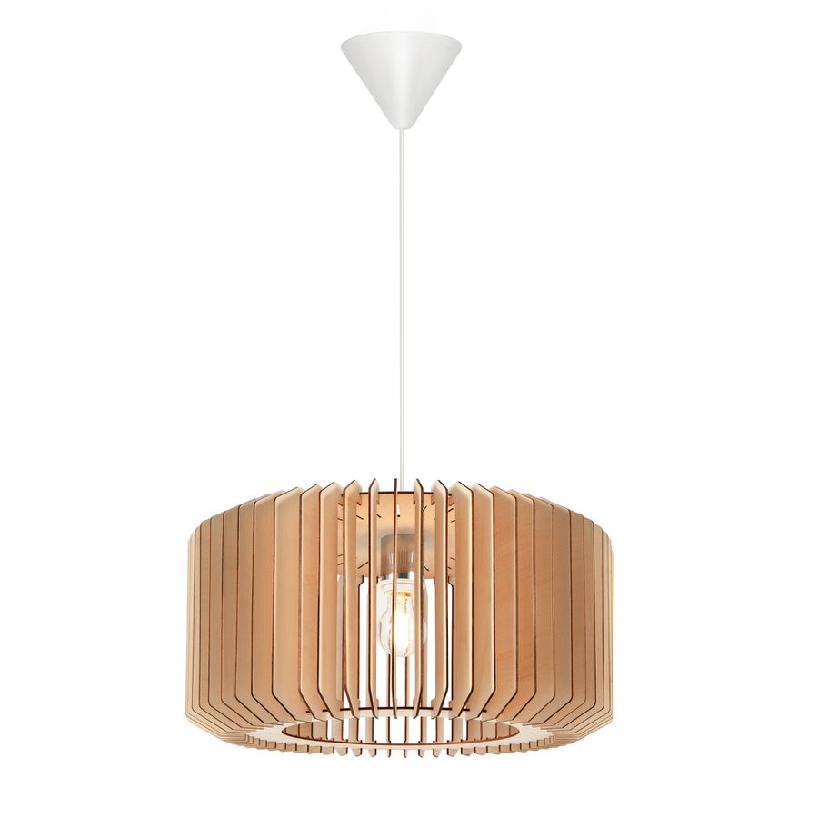 Asti 50, Pendelleuchte, Holz - E27, IP20, max.40W