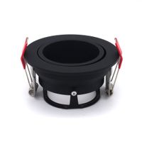 spot da incasso bianco opaco Ø80mm opaco - BL=80mm, H=44mm, D=90mm, schwarz
