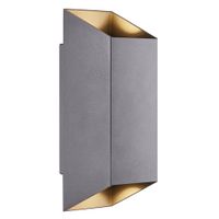 Nico Square 22, Wandleuchte , Anthra. - GU10, IP54, max.35W