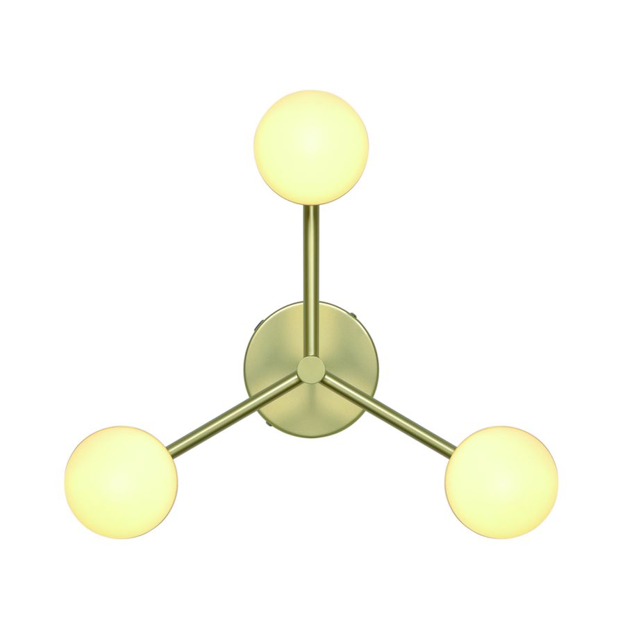 Deckenleuchte Contina Brushed Brass - 3x5W, G9, IP20