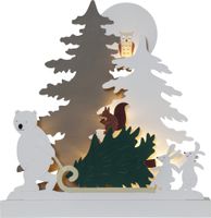 Tischdekoration Forest Friends - IP20, Warmweiss, 10 LED