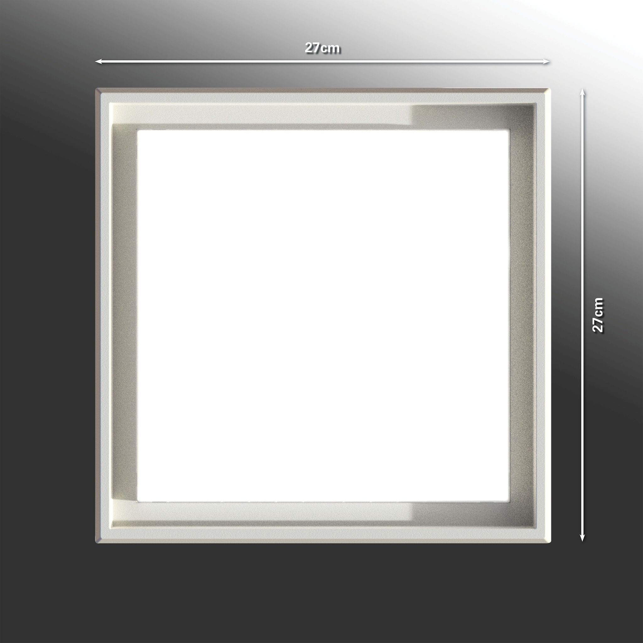 LED Aussenwandleuchte IP54 Mio s:27cm - IP54, warmweiss, 25W