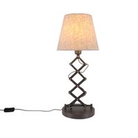 Scherentischleuchte Adrienne h: 71cm natur - E27, 40W, IP20