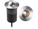 LED Bodeneinbaustrahler HALF MOON - 6W, 300lm, 2700K, IP67, CRI 80, 36°, dunkelgrau/alu., nicht dimmbar, D=65mm, H=130mm, BL=53x112mm