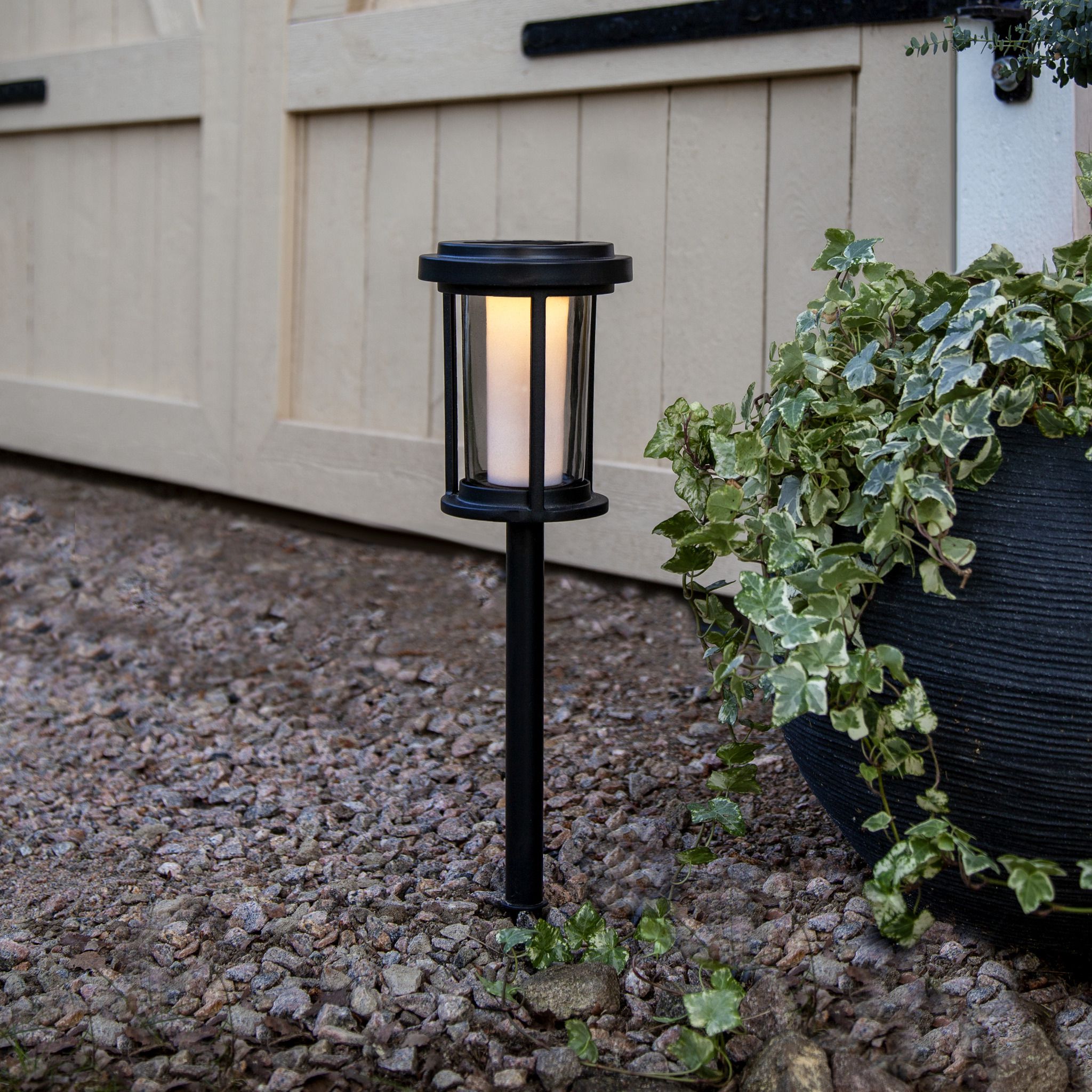 Solar Pollerleuchte Alippa - IP44, Kaltweiss, 1 LED
