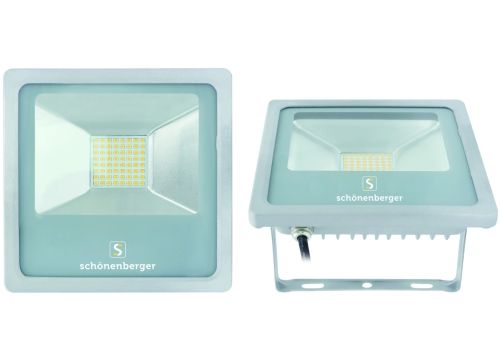 Projecteur LED FLOODLITE - 80W, 7200lm, 3000K, IP65, grau, nicht dimmbar