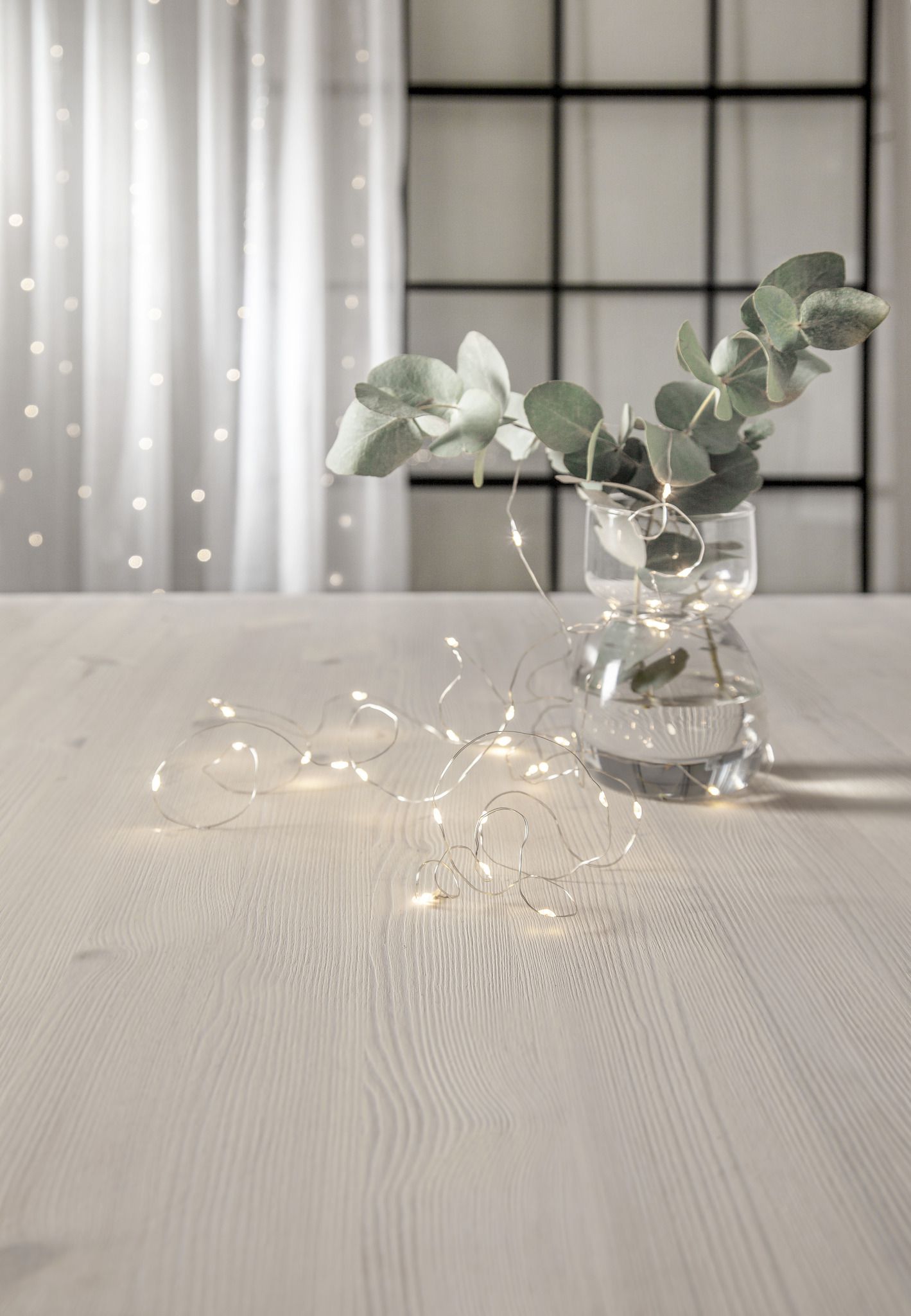 Lichterkette Tautropfen - IP20, Warmweiss, 40 LED's, 400 cm