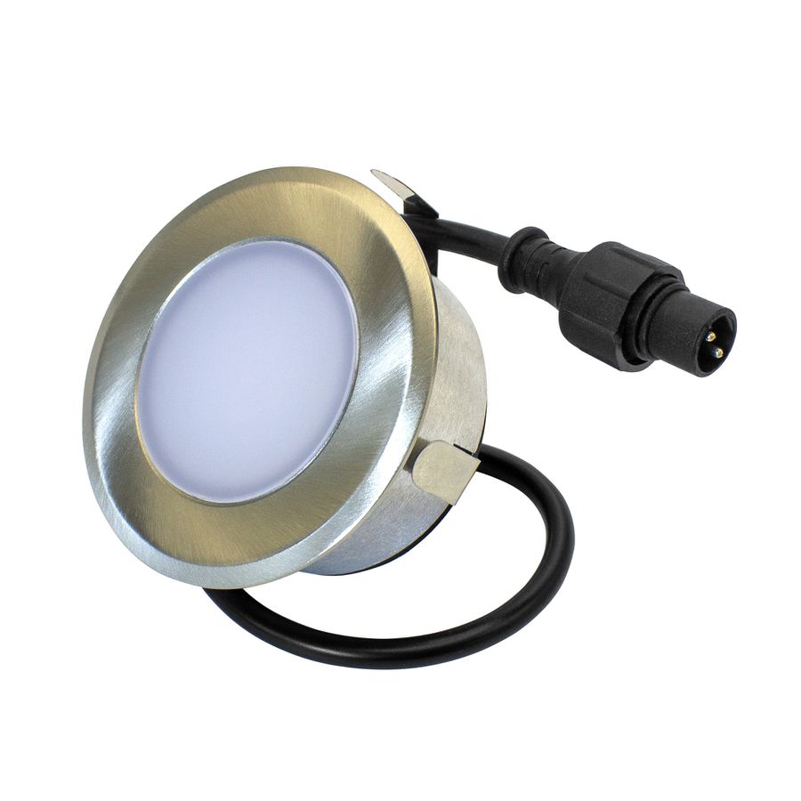 Playlight 24V Bodeneinbauspot 69mm - 24V DC, 1.2W, 70lm, 3000K, IP67, edelstahl