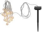 Solar Lichterkette Globini - IP44, Warmweiss, Dämmerungssensor, 475cm