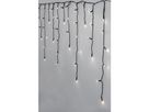 LED crispy white, Icicle Vorhang, 480 LEDs - Schwarz, 3000K, 1190cm x 55cm
