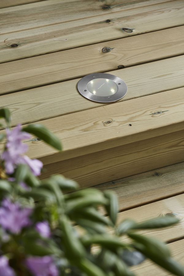 Solar Scheinwerfer Decklight - Silber, Lichtfarbe Warmweiss