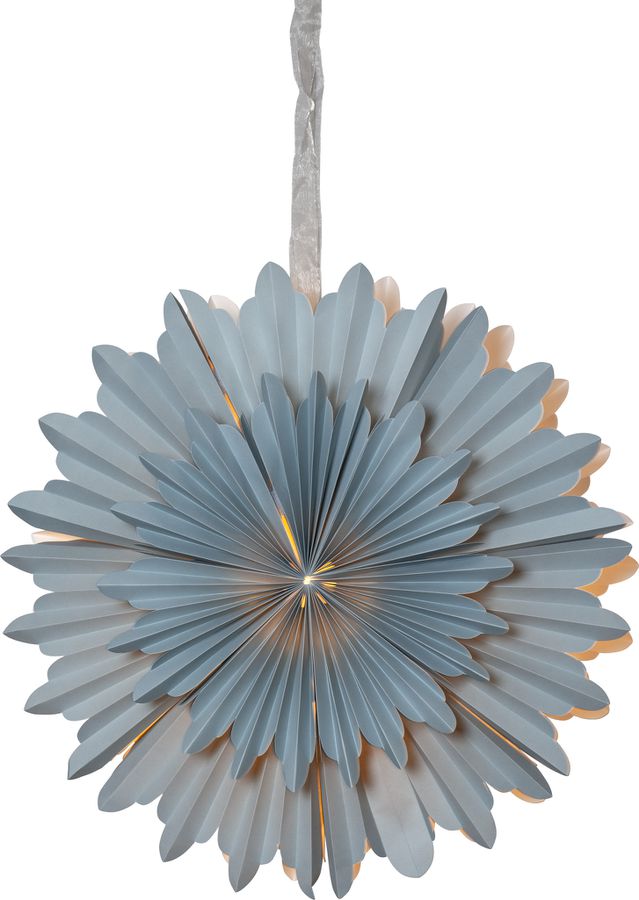 Papierstern Crystal - IP20, Blau