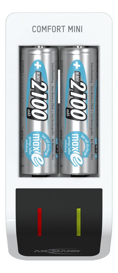 Comfort Mini + 2× AA 2100 mAh - 2x AA/AAA NiMH Akkus