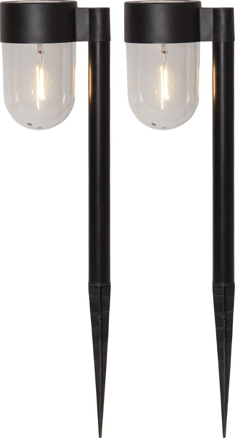 Solar Poller 2 Pack Cupola - IP44, Warmweiss, Dämmerungssensor