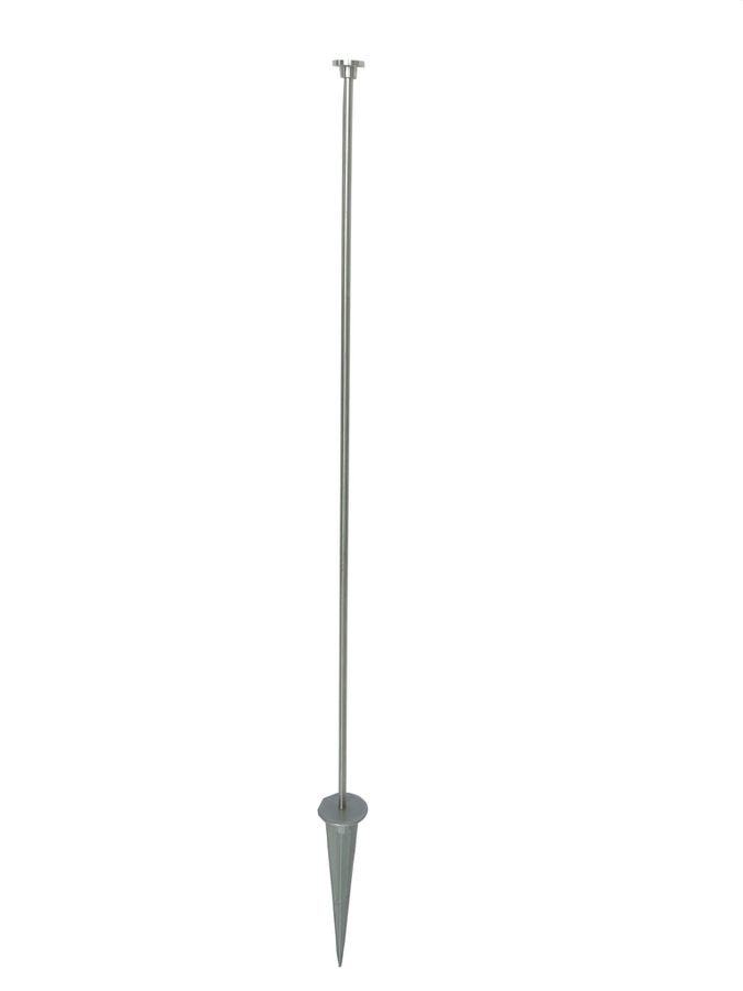 Lance de terre de jardin pour TWINKY Spot - Edelstahl-Spiess, Tragfähigkeit max. 4 Spots, L=670mm