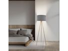 Stehleuchte  ARDITA  H: 152cm grau - IP20, E27, Grau