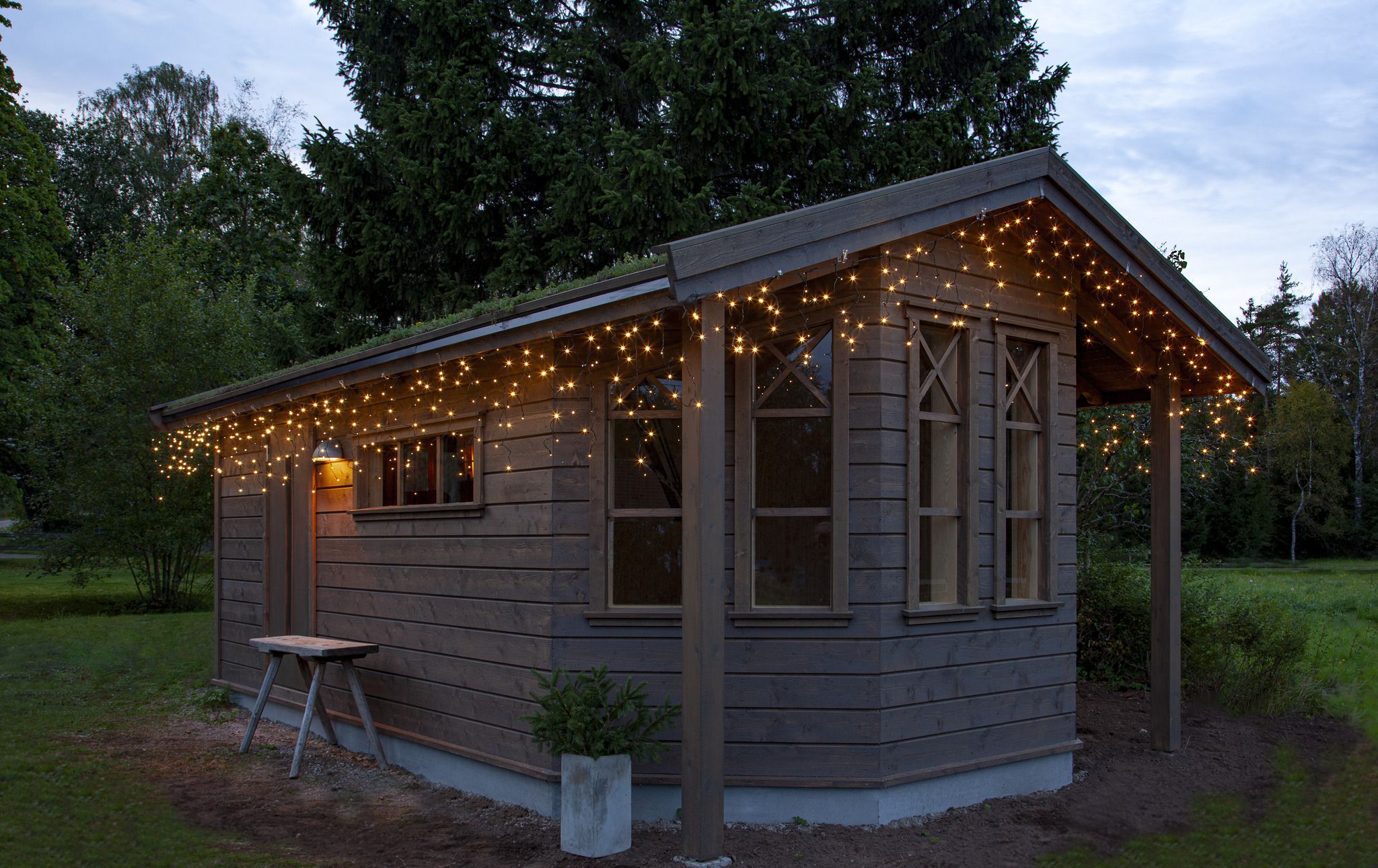 Icicle Lights Shiny - IP44, Warmweiss, 960 LED's, 2390.00 cm