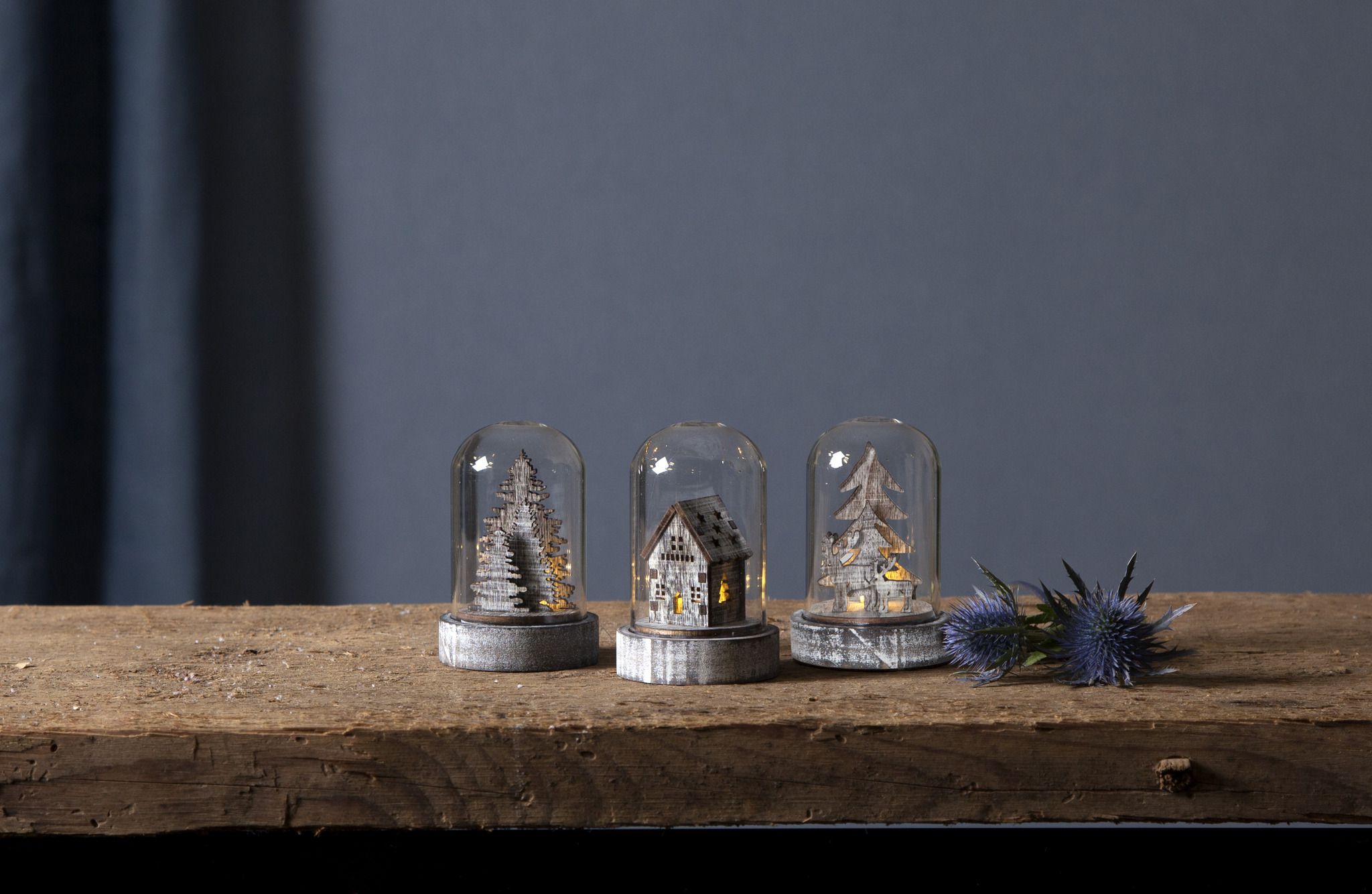 Tavolo decorazione cupola - IP20, Warmweiss, 3 LED