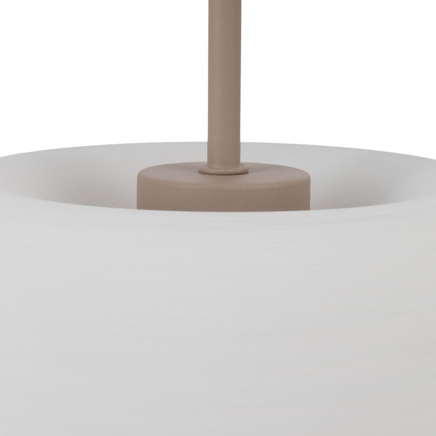 3er Pendelleuchte  NIRELIA  : 30cm beige - IP20, E27, Beige
