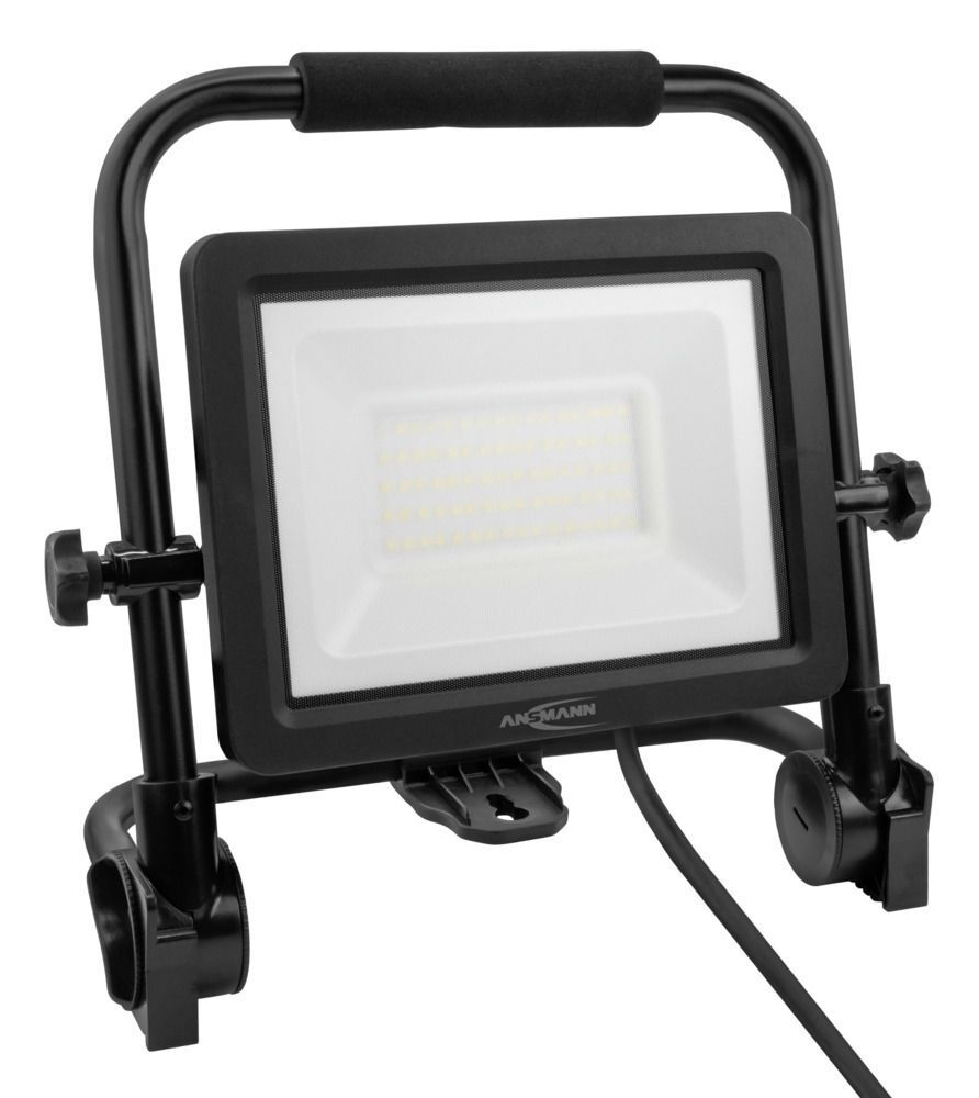 Arbeitsstrahler FL50W-AC kabelgebunden 50 W - LED Baustrahler 50 W & 5400 Lumen, Netzstecker, IP65, 5000K