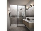 Helva,  Doppel- Wandleuchte, Nickel - LED Modul, 9W, IP44