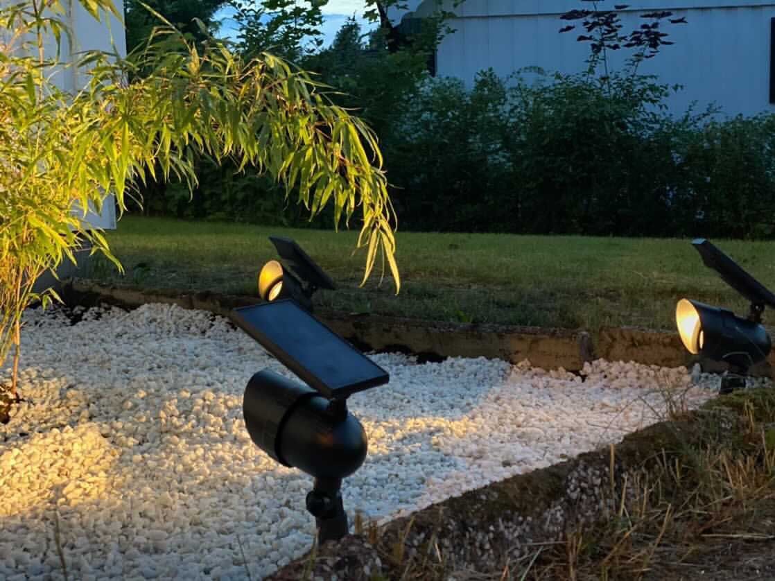 Solar Scheinwerfer Powerspot - Schwarz, Lichtfarbe Warmweiss