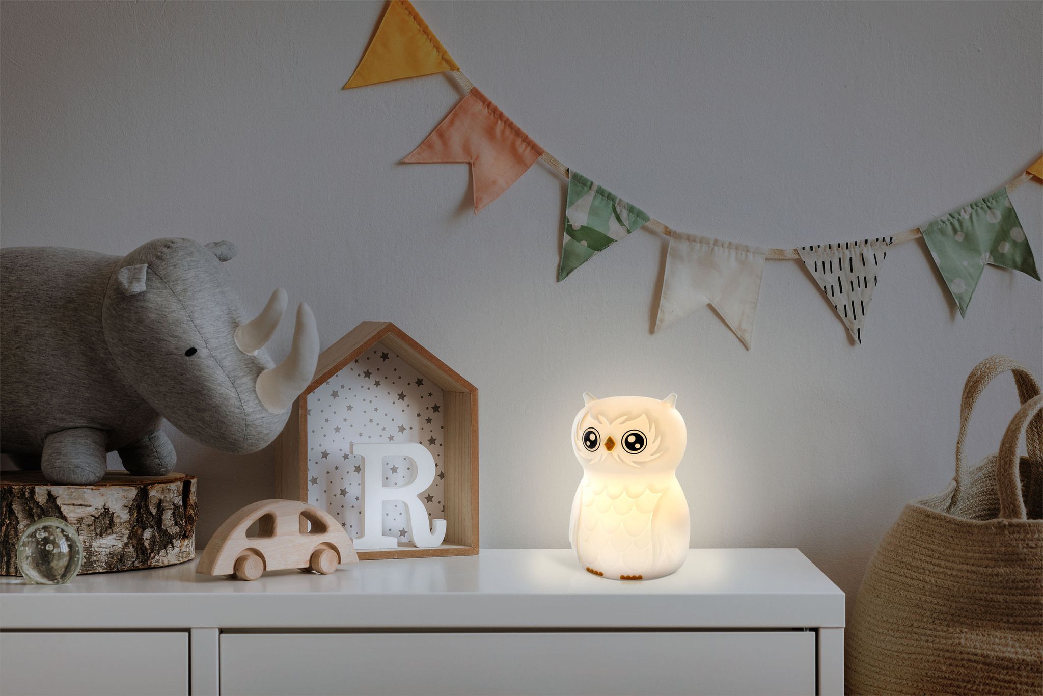 Nachtlicht Eule - 0.2W, IP20, USB-Ladung