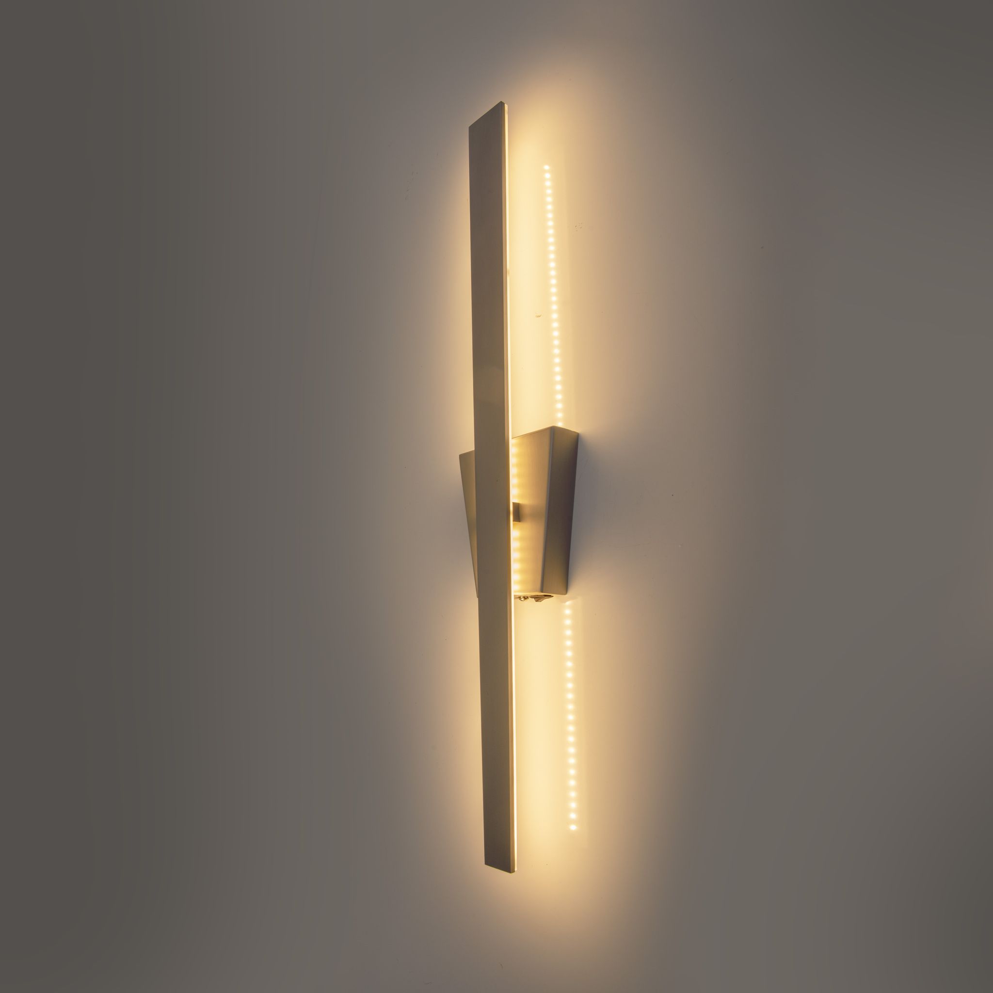 LED Wandleuchte Trevor nickel matt H: 62 cm - LED, 5.2W, IP20
