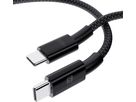 USB-C to USB-C Cable, 140W PD support, 1m, schwarz - 140W USB-C Kabel 1.0m