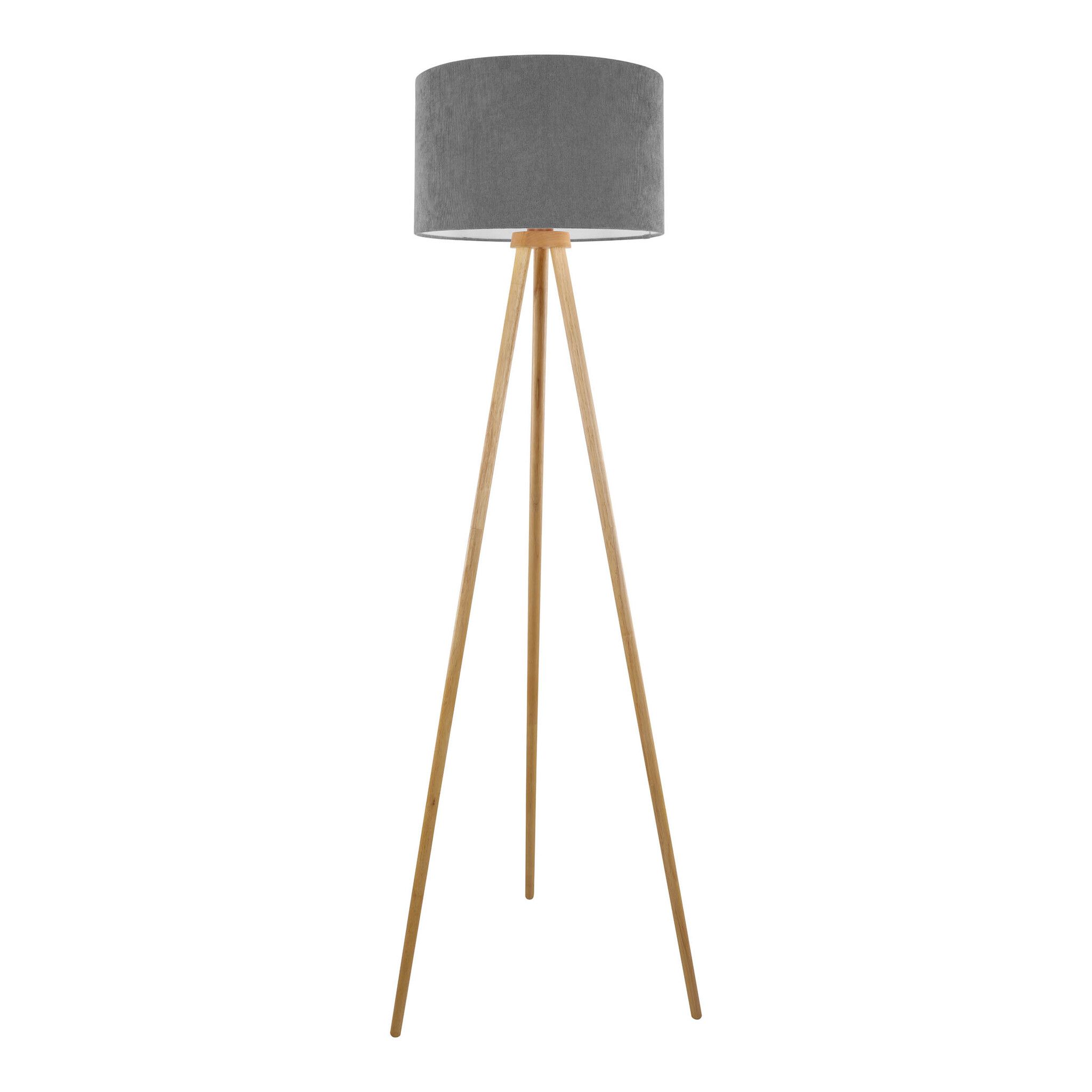 Stehleuchte  ARDITA  H: 152cm grau - IP20, E27, Grau