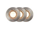Carina, Smart, 3-Kit,Nickel - GU10, 2200-6500K, 345Lm