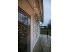 LED crispy white, Vorhang, 80 LEDs - Schwarz, 3000K, 130cm x 130cm