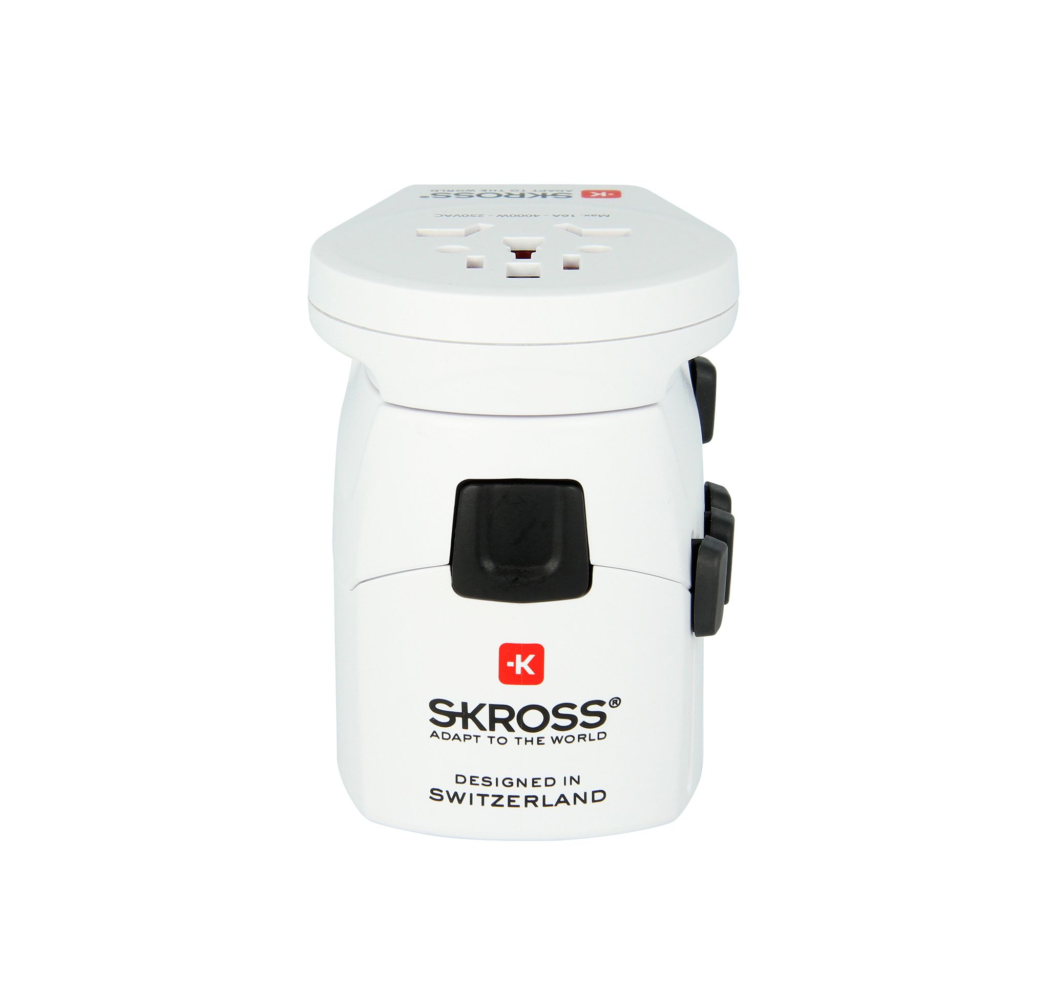 World adattore di viaggio PRO - World & USB - Out: CH, Schuko, IT, UK, BRA, USA, AUS/China, In: CH, Schuko, IT, UK, USA/Japan, AUS/China