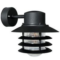 Vejers, Wandleuchte down, Schwarz - E27, max. 60W, IP54